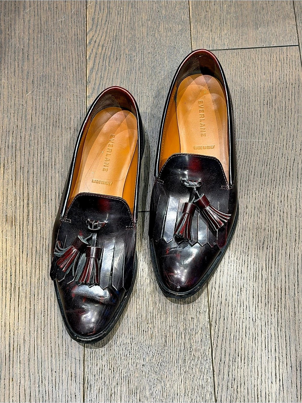 Everlane Tassel Loafers in Black